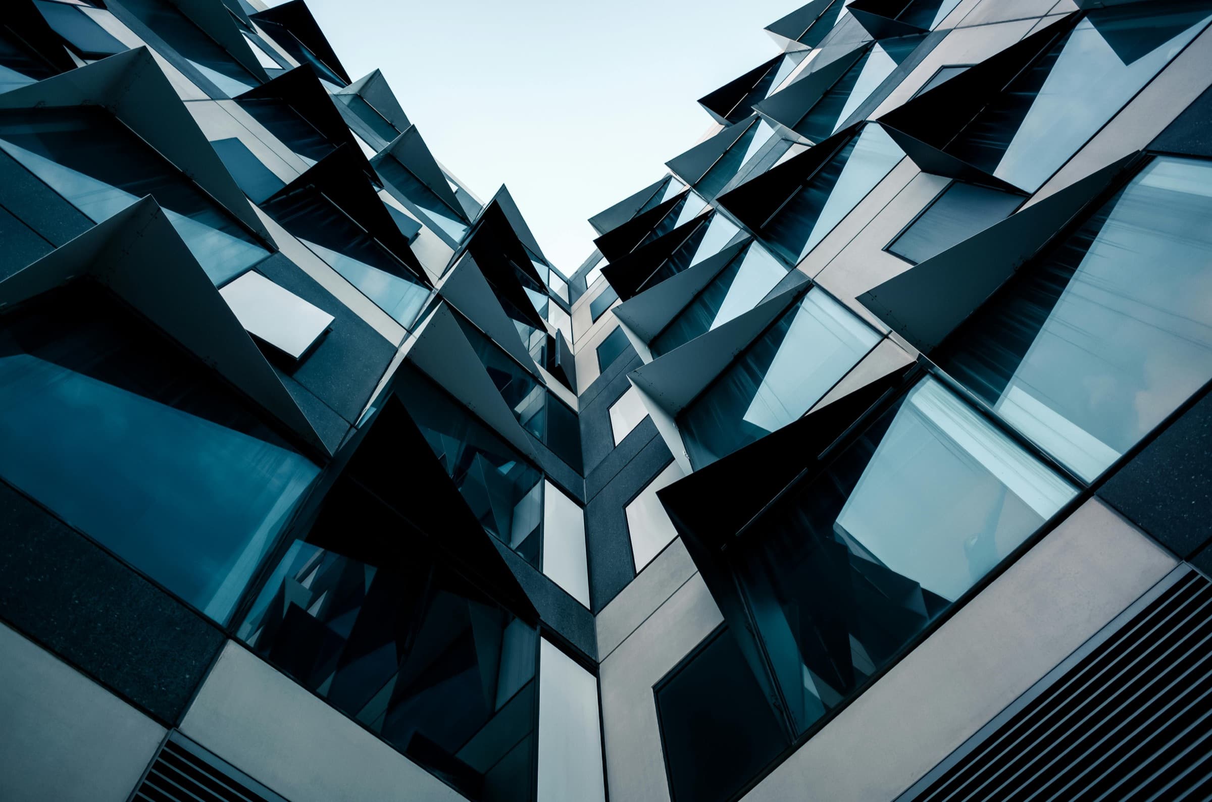 Modern office buildings in the business district